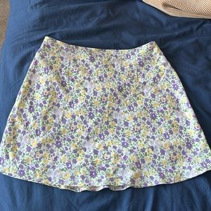 Floral Short Mini Skirt